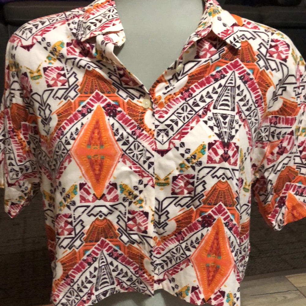 Colourful Aztec crop top - Picture 4 of 6